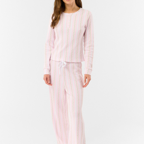 Daisy Heart Stripe Julienne Pant
