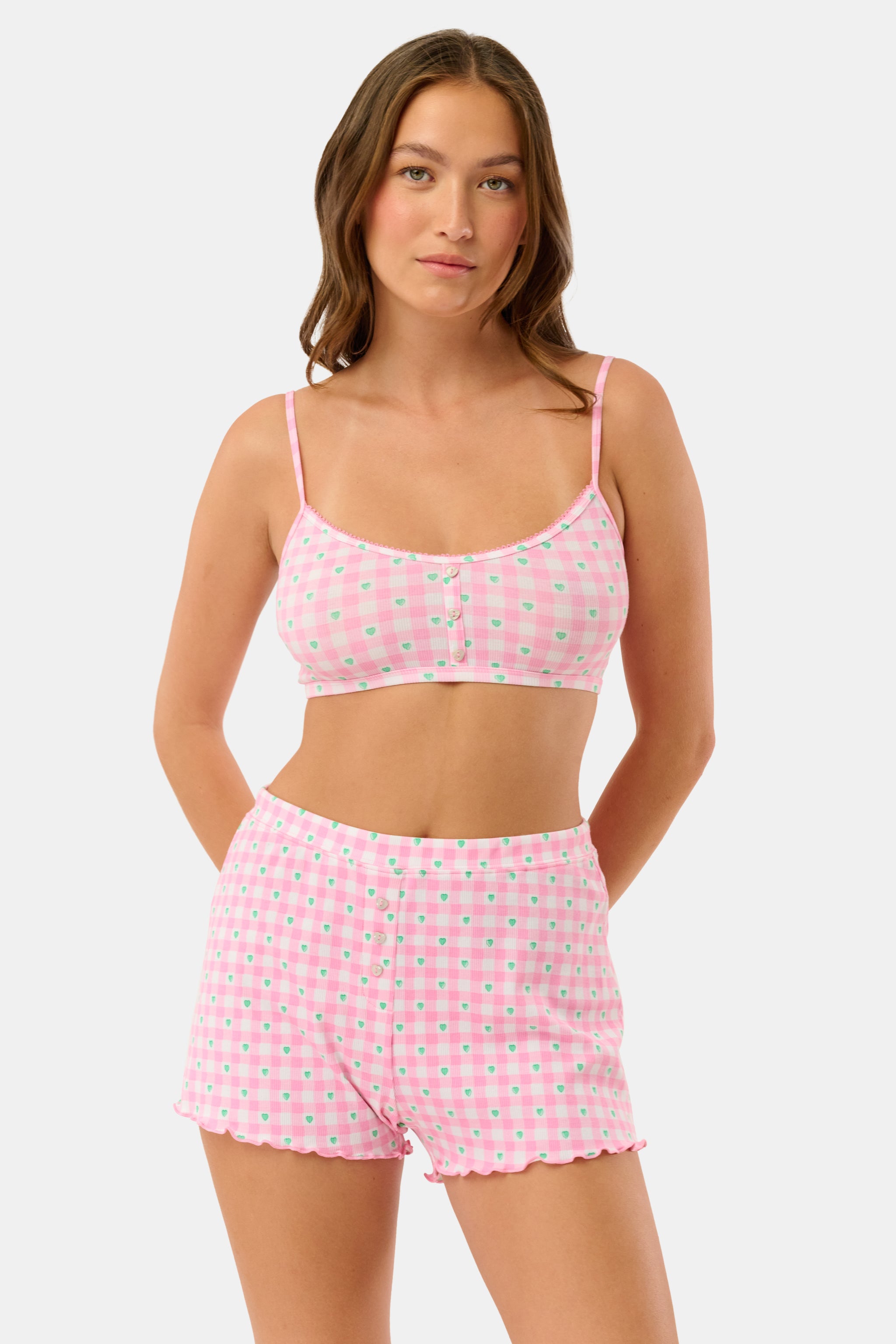 Gingham Hearts Chrystie Bralette