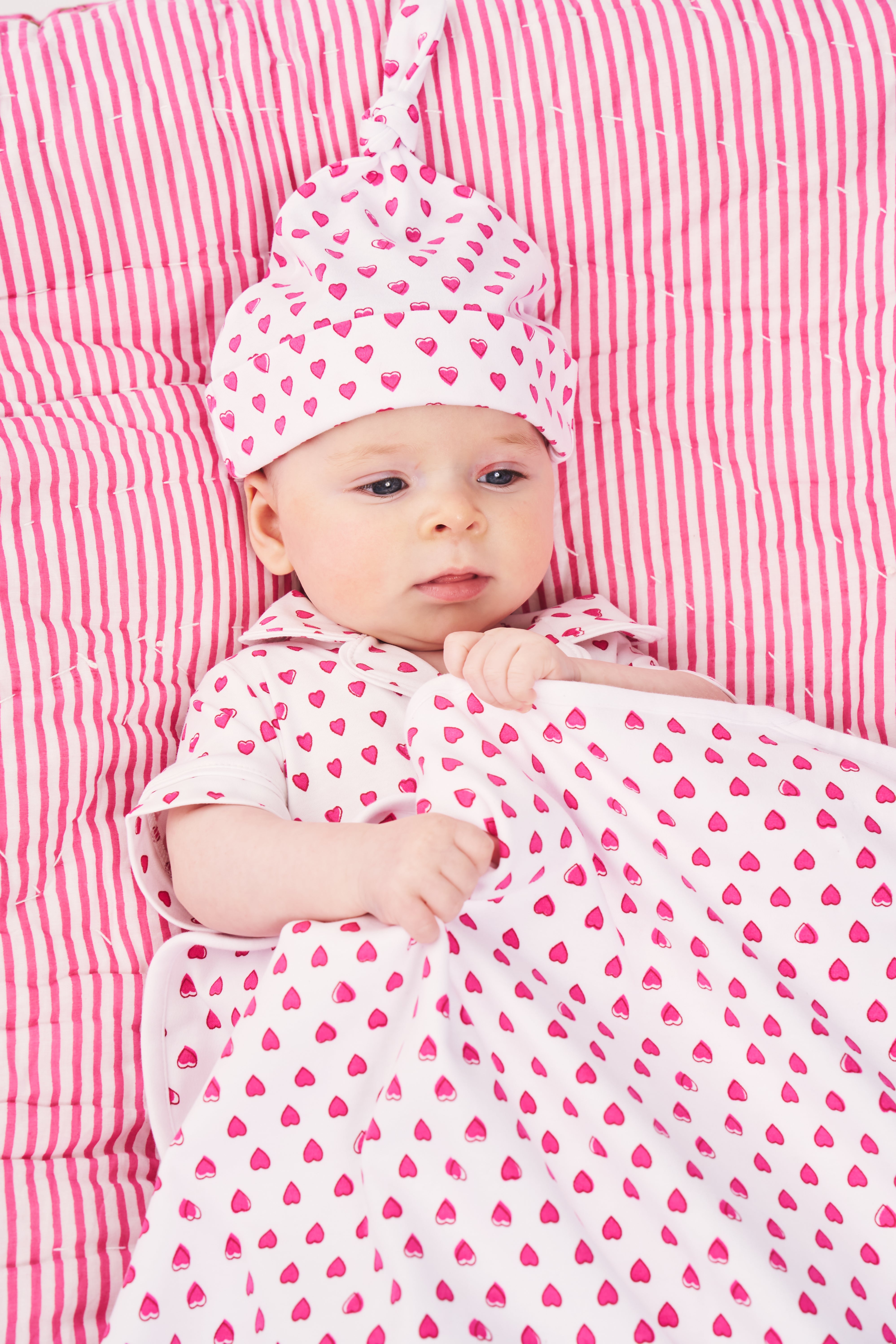Hearts Baby Hat
