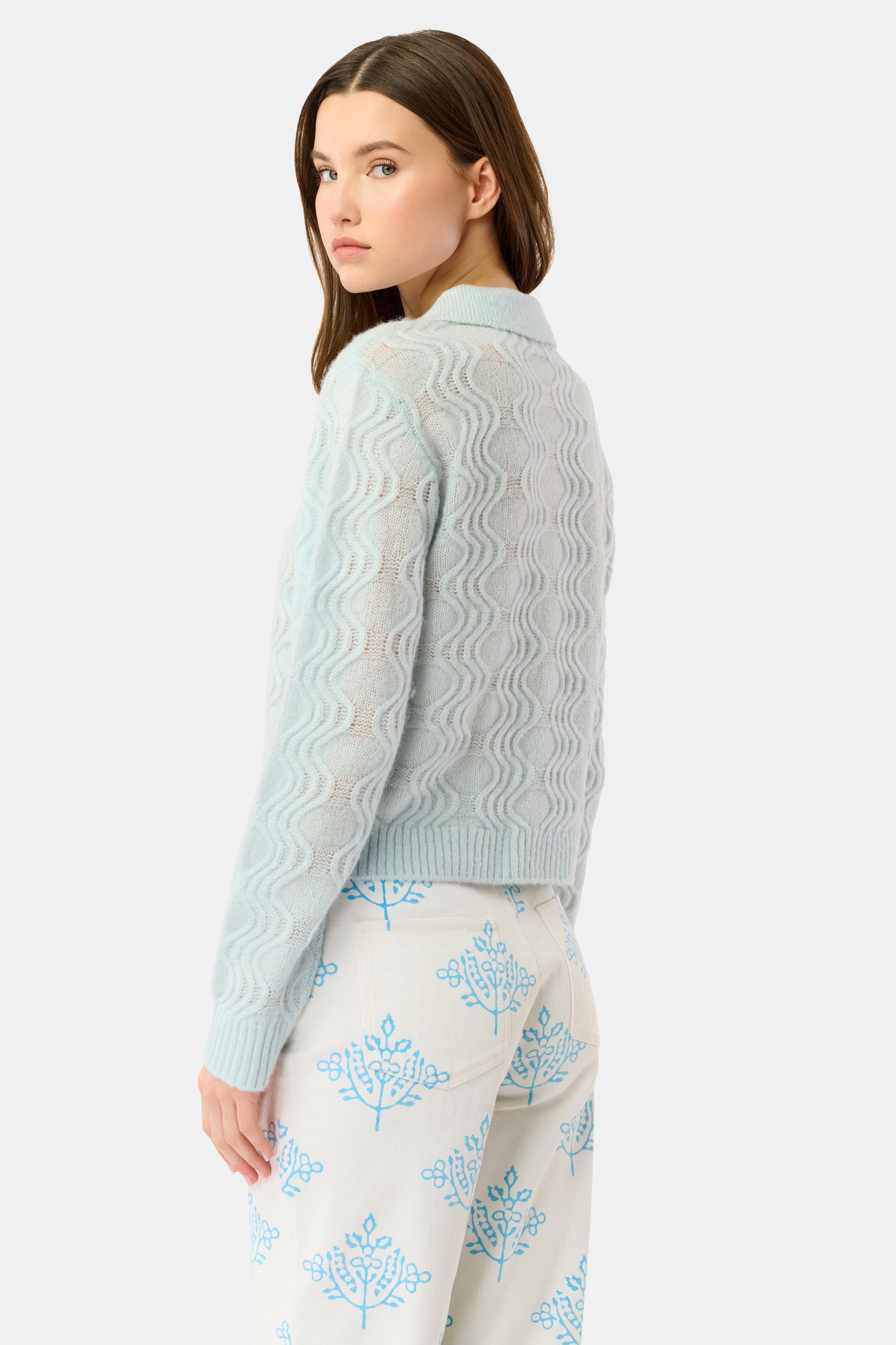 Wave Knit Ava Sweater