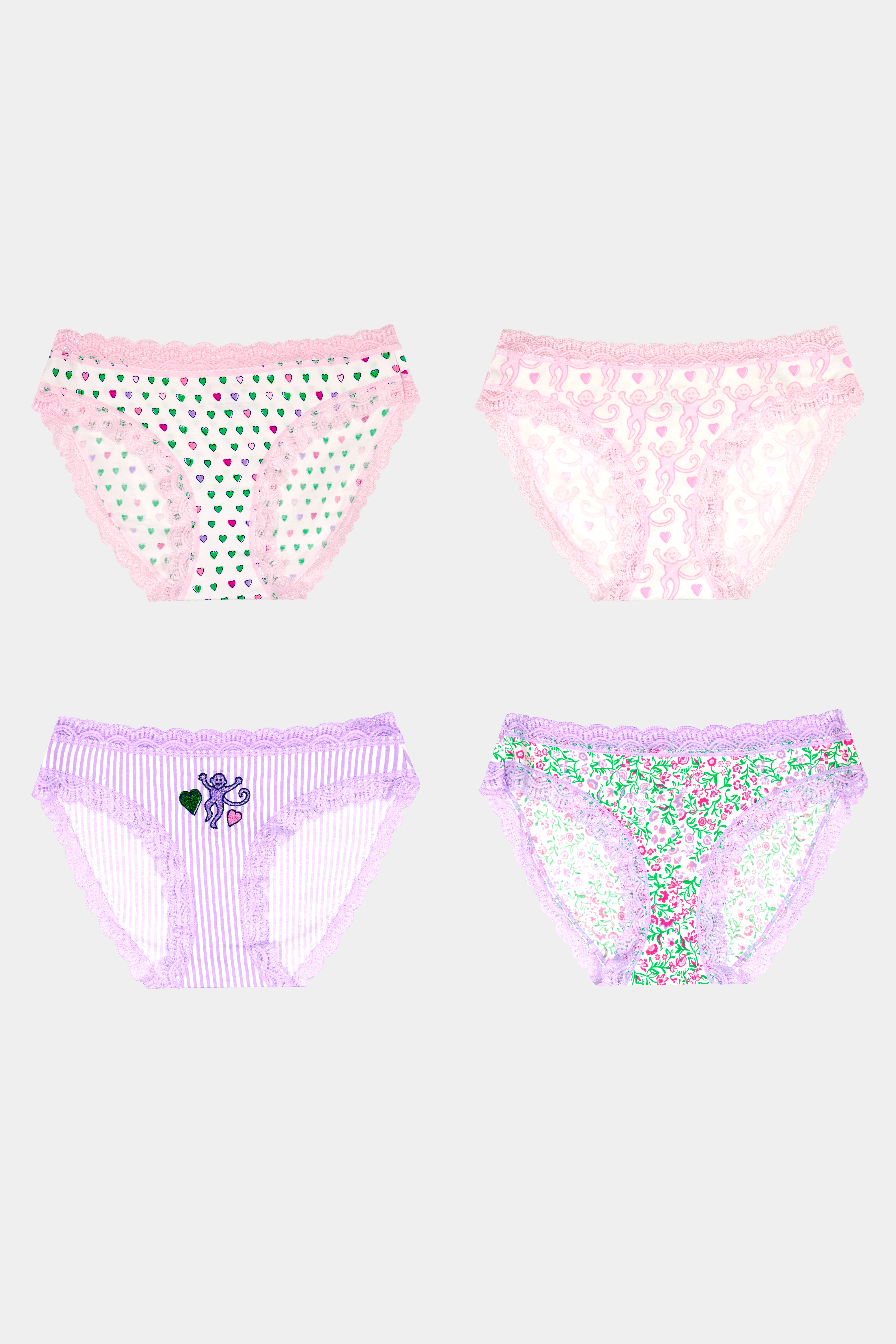 Mixed Icon Bikini 4 Pack
