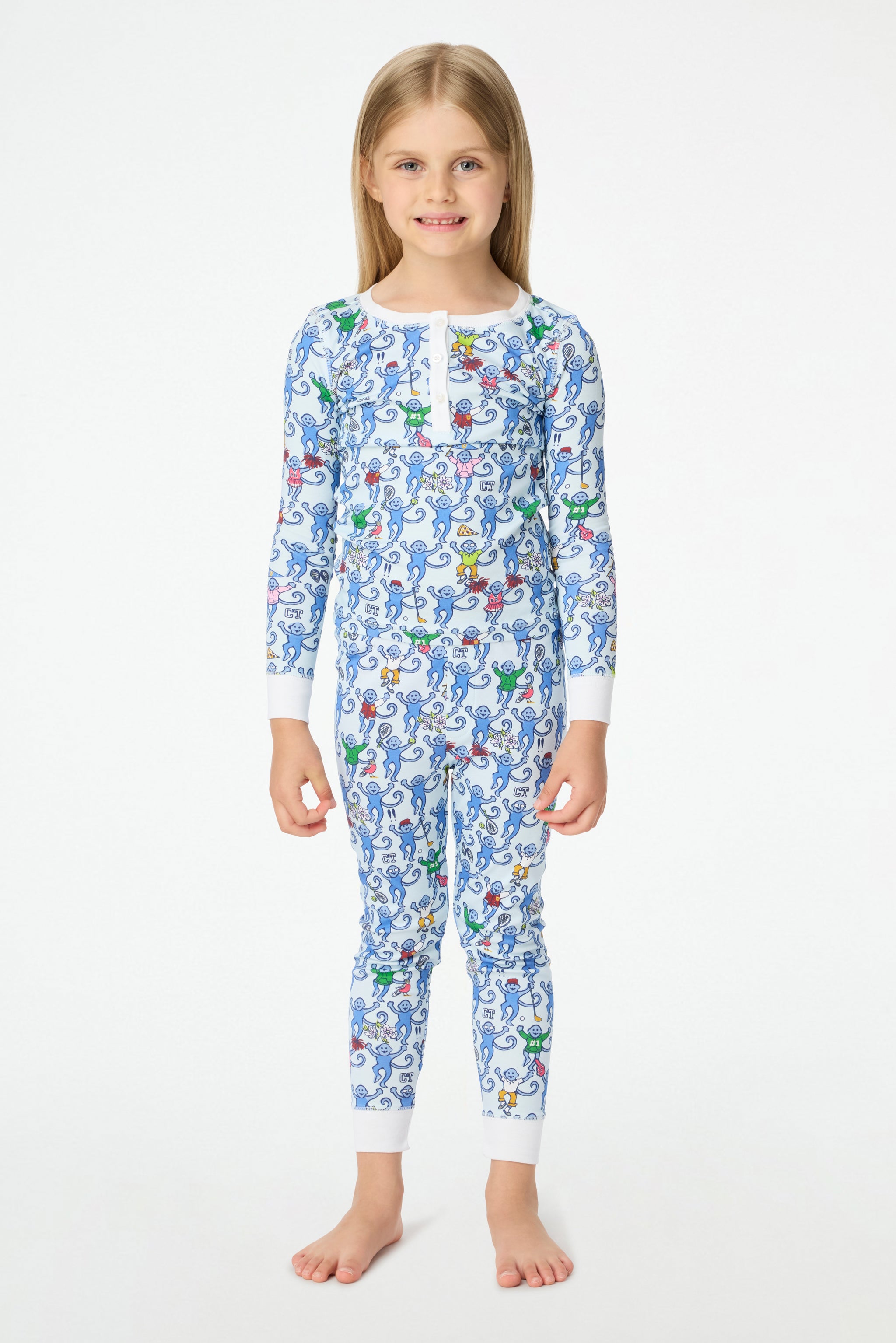 Kids Greenwich Monkey Pajamas