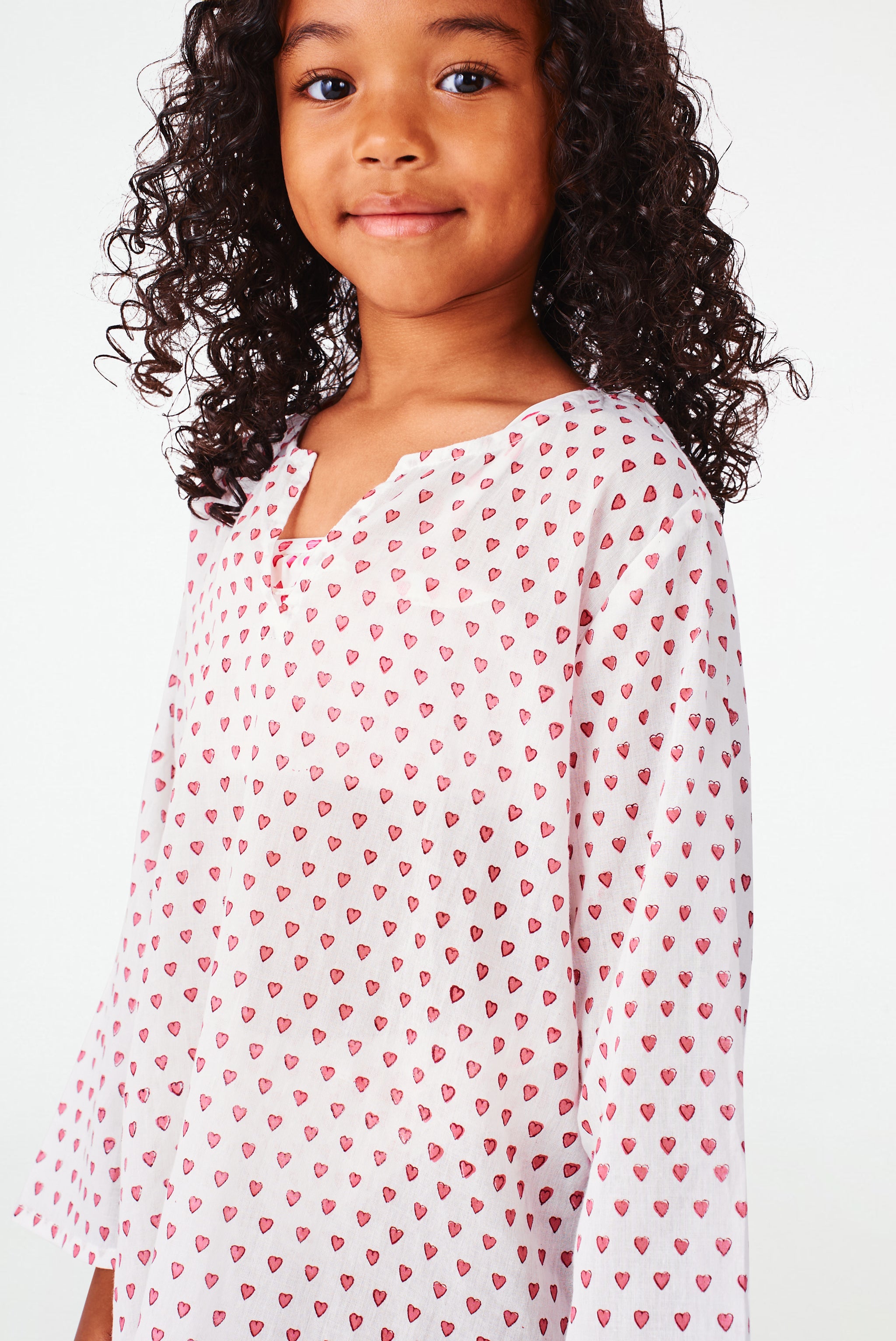 Kids Hearts Kurta