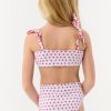 Kids Monkey/Hearts Reversible Cora Bikini