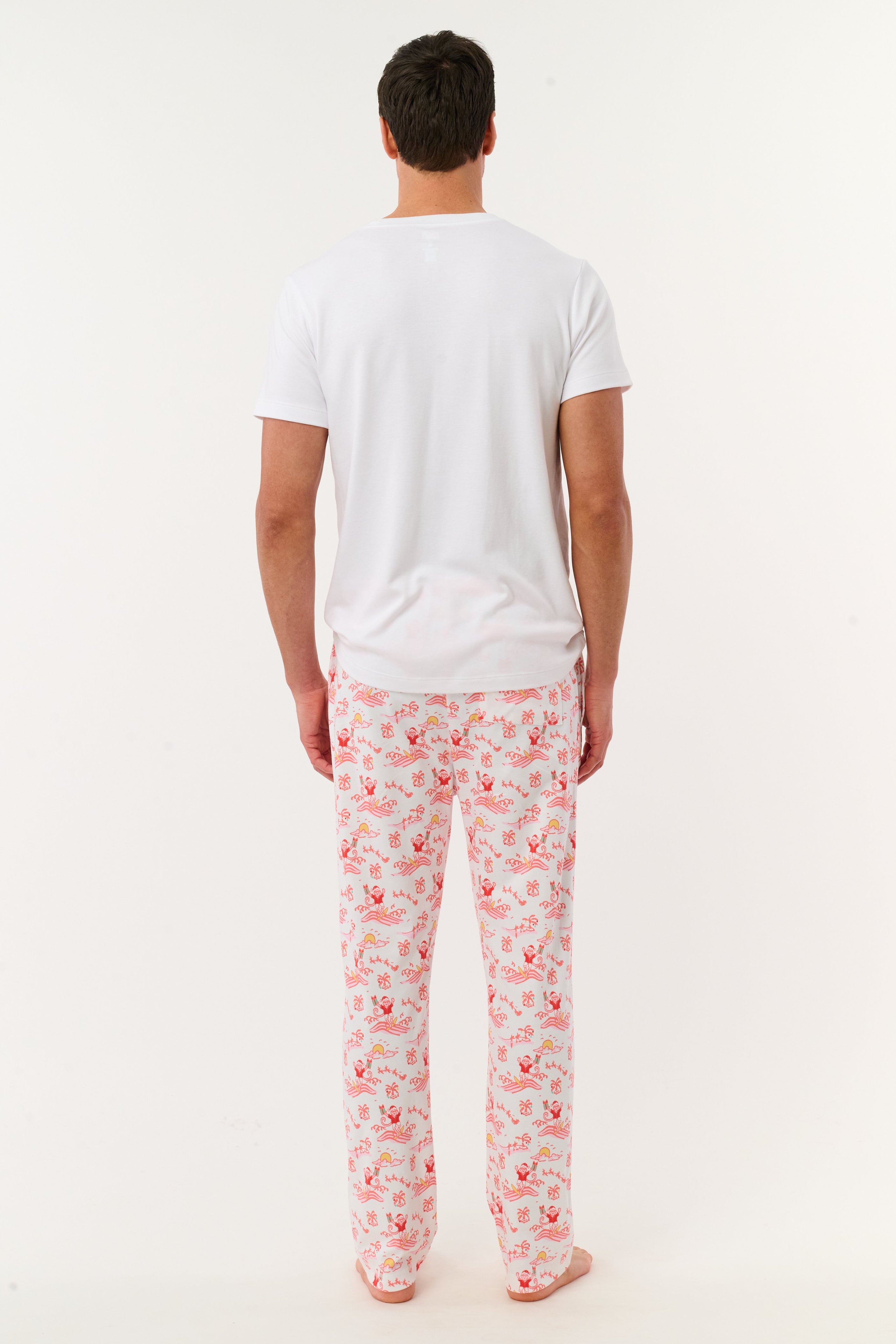 Mens Surfing Santa Troy Pajamas