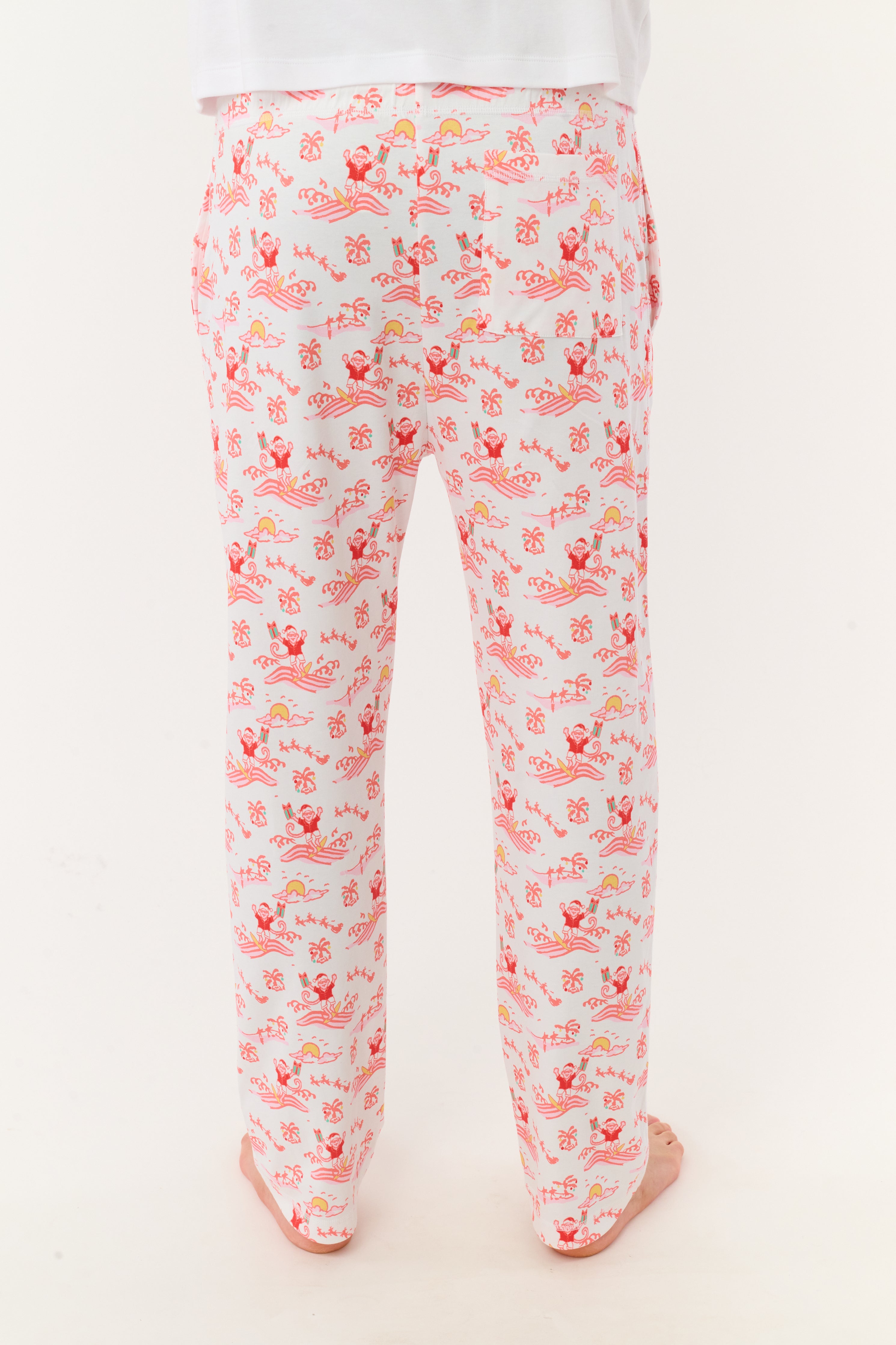 Mens Surfing Santa Troy Pajamas