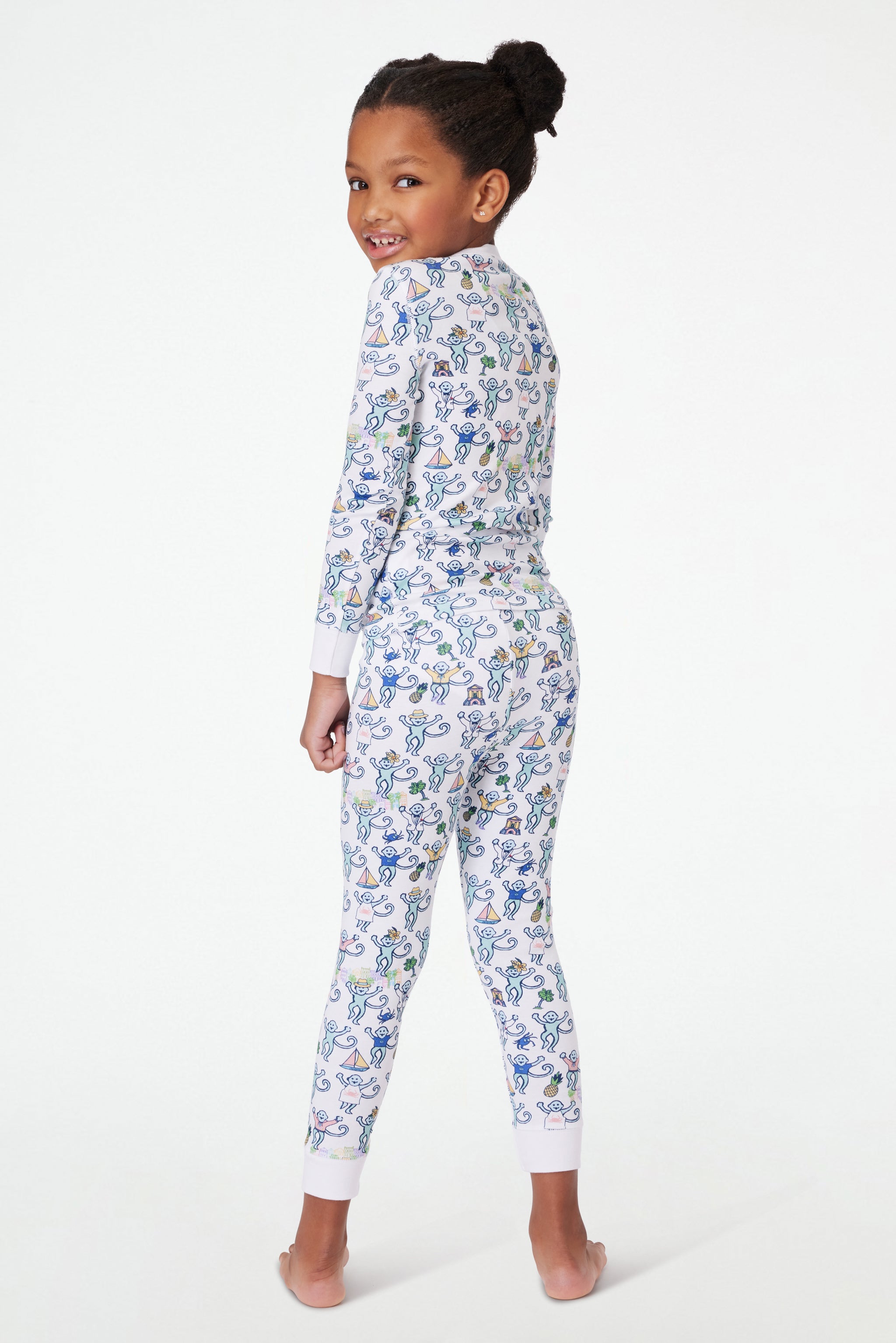 Kids Charleston Monkey Pajamas