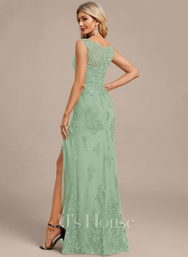 JJ's House Fronia Dark Navy Sheath/Column Sequins Lace Dress - Image 42