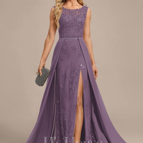 JJ's House Fronia Dark Navy Sheath/Column Sequins Lace Dress