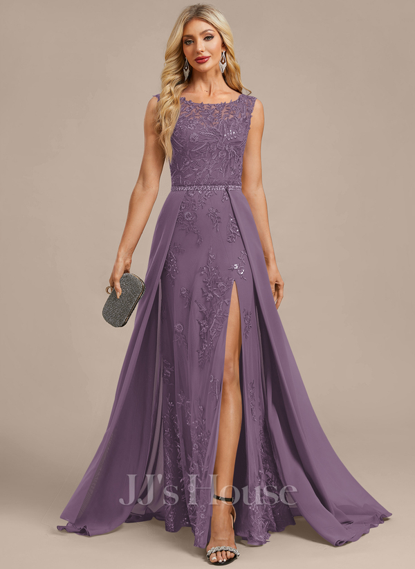 JJ's House Fronia Dark Navy Sheath/Column Sequins Lace Dress
