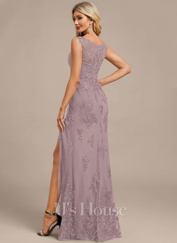 JJ's House Fronia Dark Navy Sheath/Column Sequins Lace Dress - Image 60