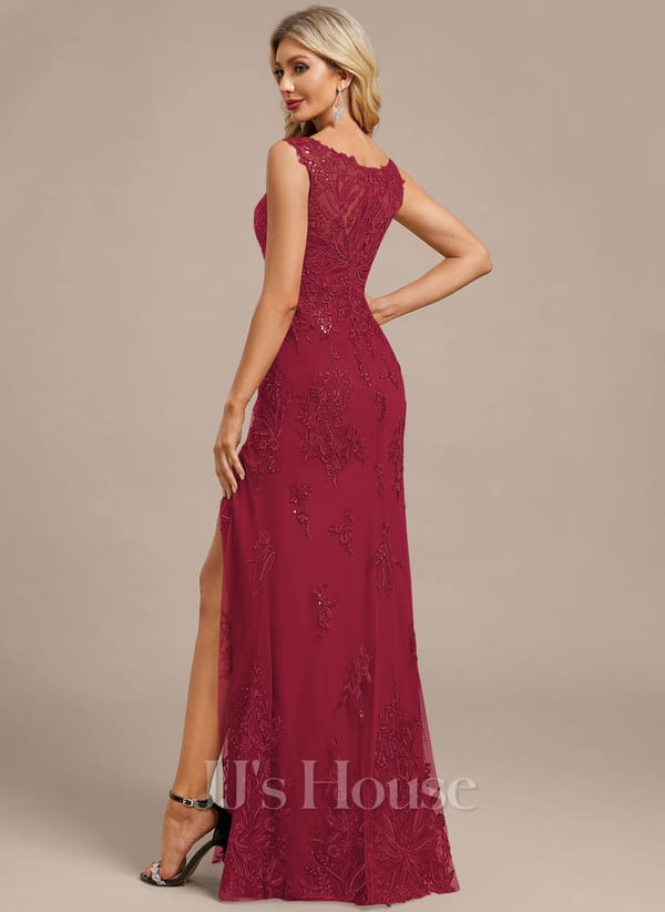 JJ's House Fronia Dark Navy Sheath/Column Sequins Lace Dress - Image 78