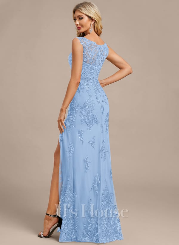 JJ's House Fronia Dark Navy Sheath/Column Sequins Lace Dress - Image 18