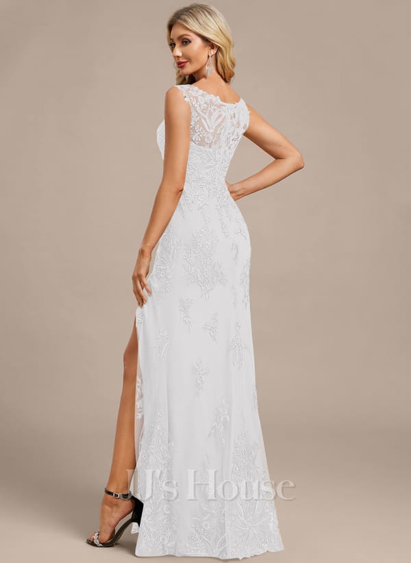 JJ's House Fronia Dark Navy Sheath/Column Sequins Lace Dress - Image 116