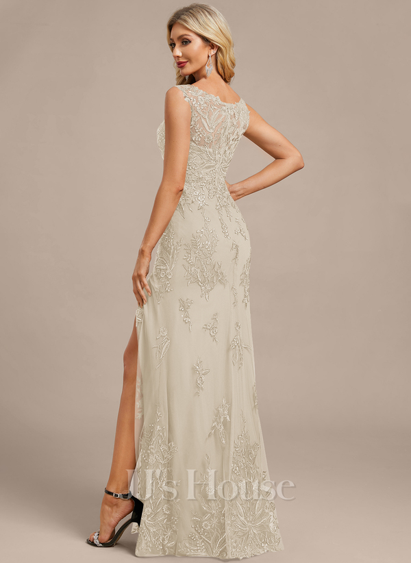 JJ's House Fronia Dark Navy Sheath/Column Sequins Lace Dress - Image 108
