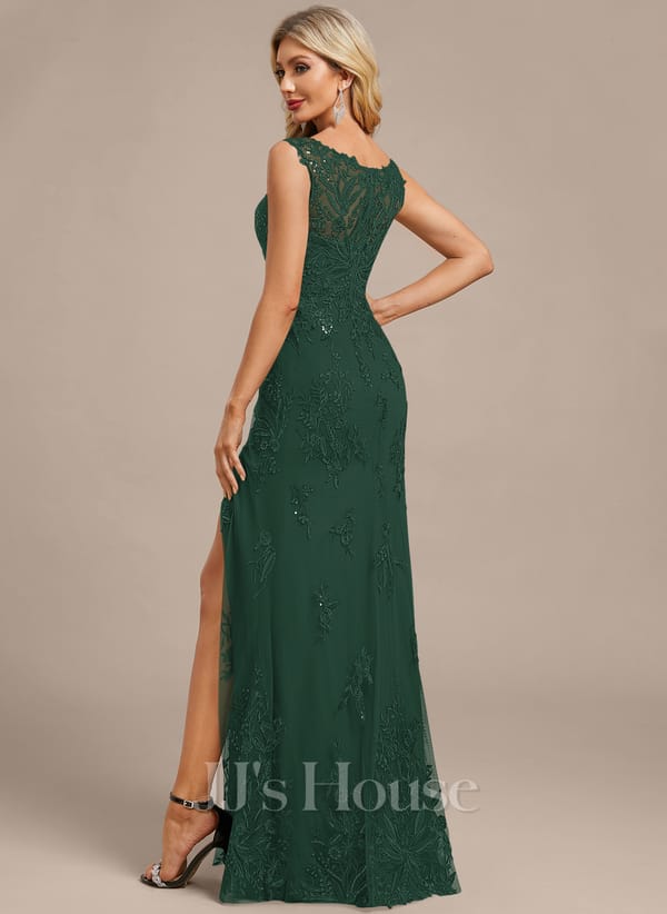 JJ's House Fronia Dark Navy Sheath/Column Sequins Lace Dress - Image 34