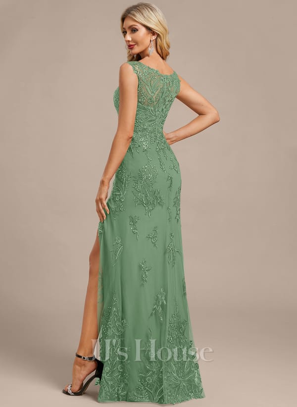 JJ's House Fronia Dark Navy Sheath/Column Sequins Lace Dress - Image 38