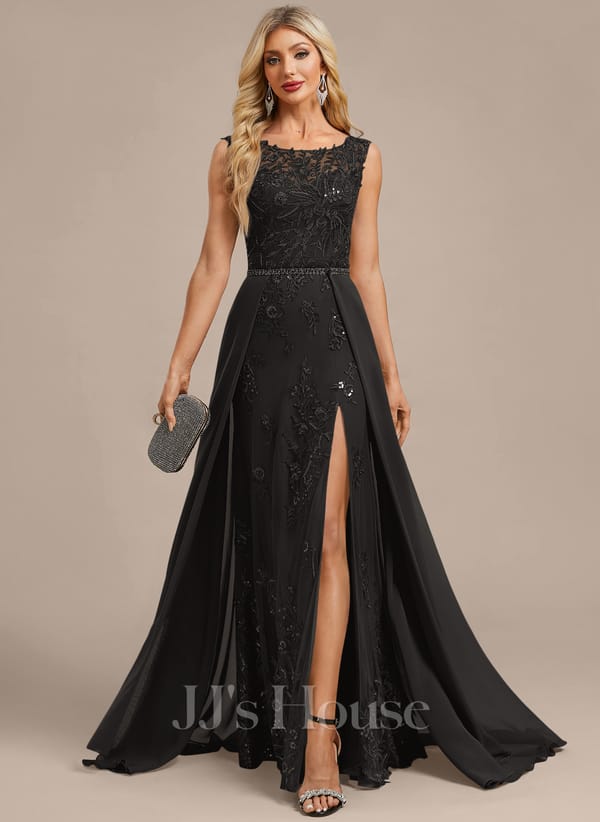 JJ's House Fronia Dark Navy Sheath/Column Sequins Lace Dress - Image 101