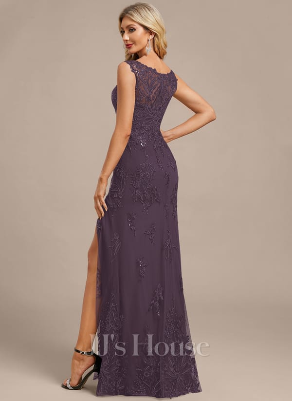 JJ's House Fronia Dark Navy Sheath/Column Sequins Lace Dress - Image 52