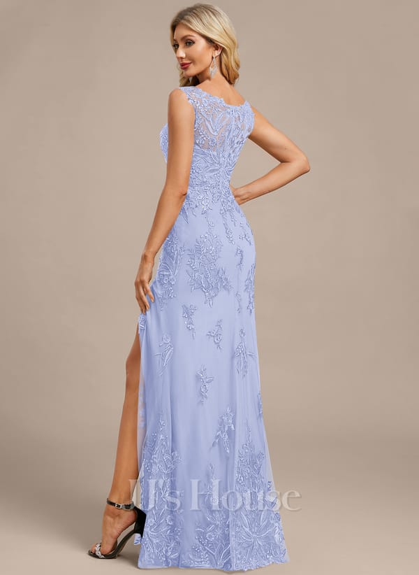 JJ's House Fronia Dark Navy Sheath/Column Sequins Lace Dress - Image 70