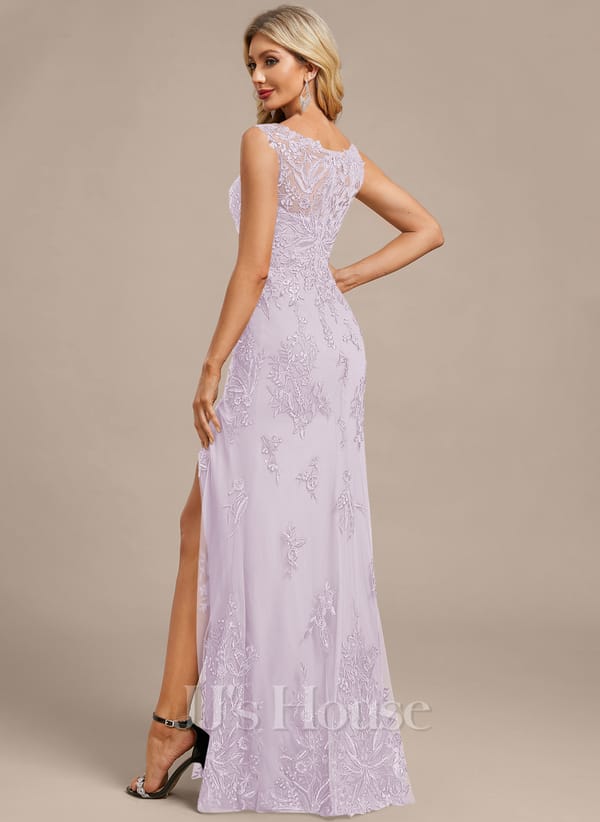 JJ's House Fronia Dark Navy Sheath/Column Sequins Lace Dress - Image 68