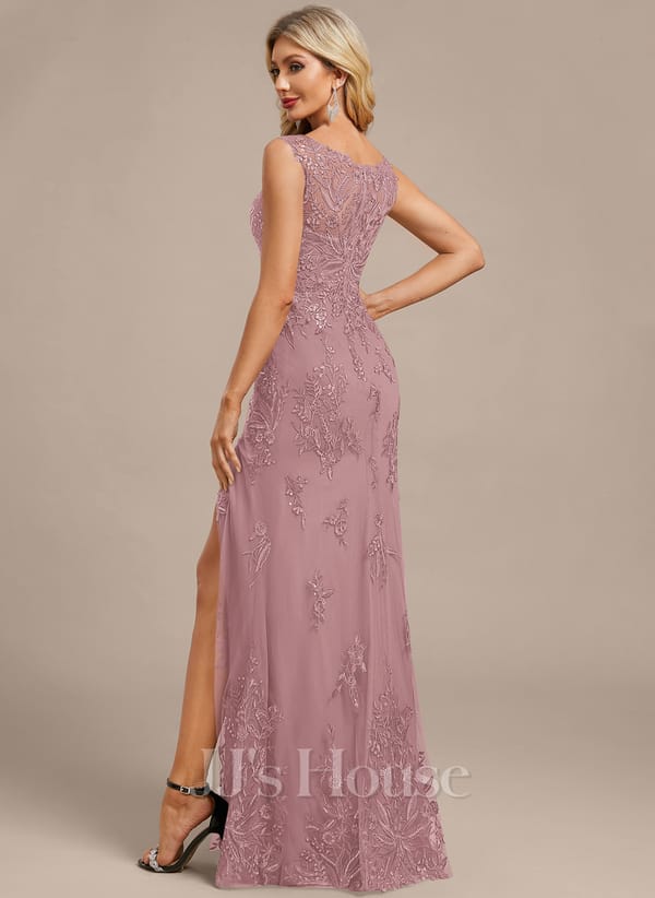 JJ's House Fronia Dark Navy Sheath/Column Sequins Lace Dress - Image 64