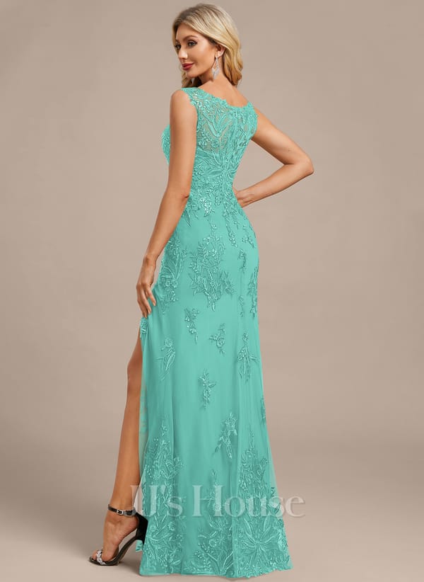 JJ's House Fronia Dark Navy Sheath/Column Sequins Lace Dress - Image 50
