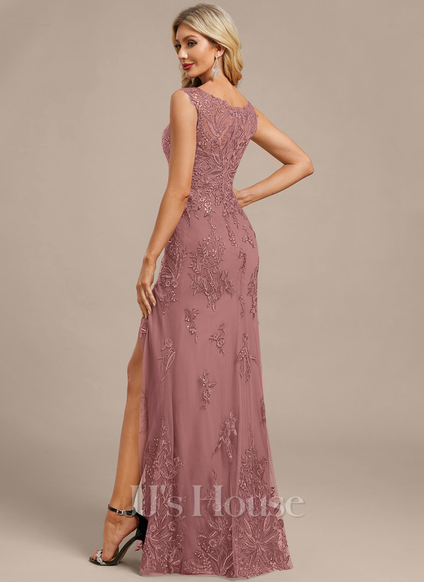 JJ's House Fronia Dark Navy Sheath/Column Sequins Lace Dress - Image 86