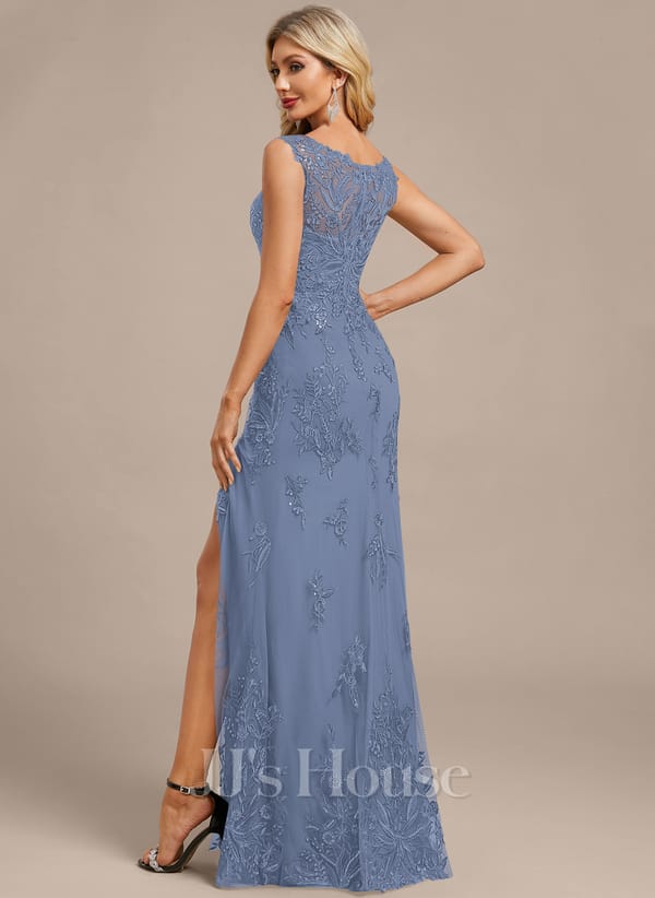 JJ's House Fronia Dark Navy Sheath/Column Sequins Lace Dress - Image 14
