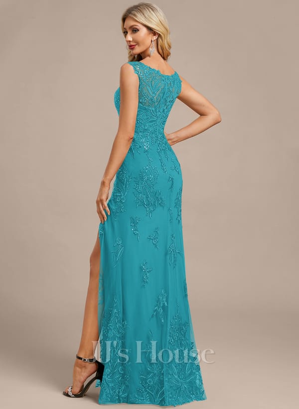 JJ's House Fronia Dark Navy Sheath/Column Sequins Lace Dress - Image 28