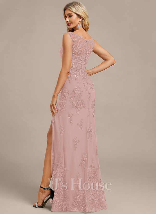 JJ's House Fronia Dark Navy Sheath/Column Sequins Lace Dress - Image 90