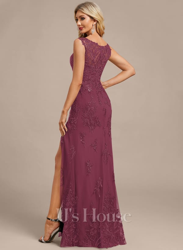 JJ's House Fronia Dark Navy Sheath/Column Sequins Lace Dress - Image 80
